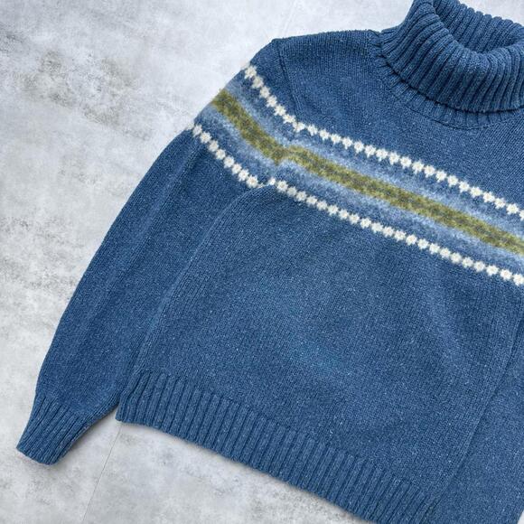 Y2K L.L. Bean 00s Lambs Wool Turtleneck Long sleeve sweater - Picture 7 of 8